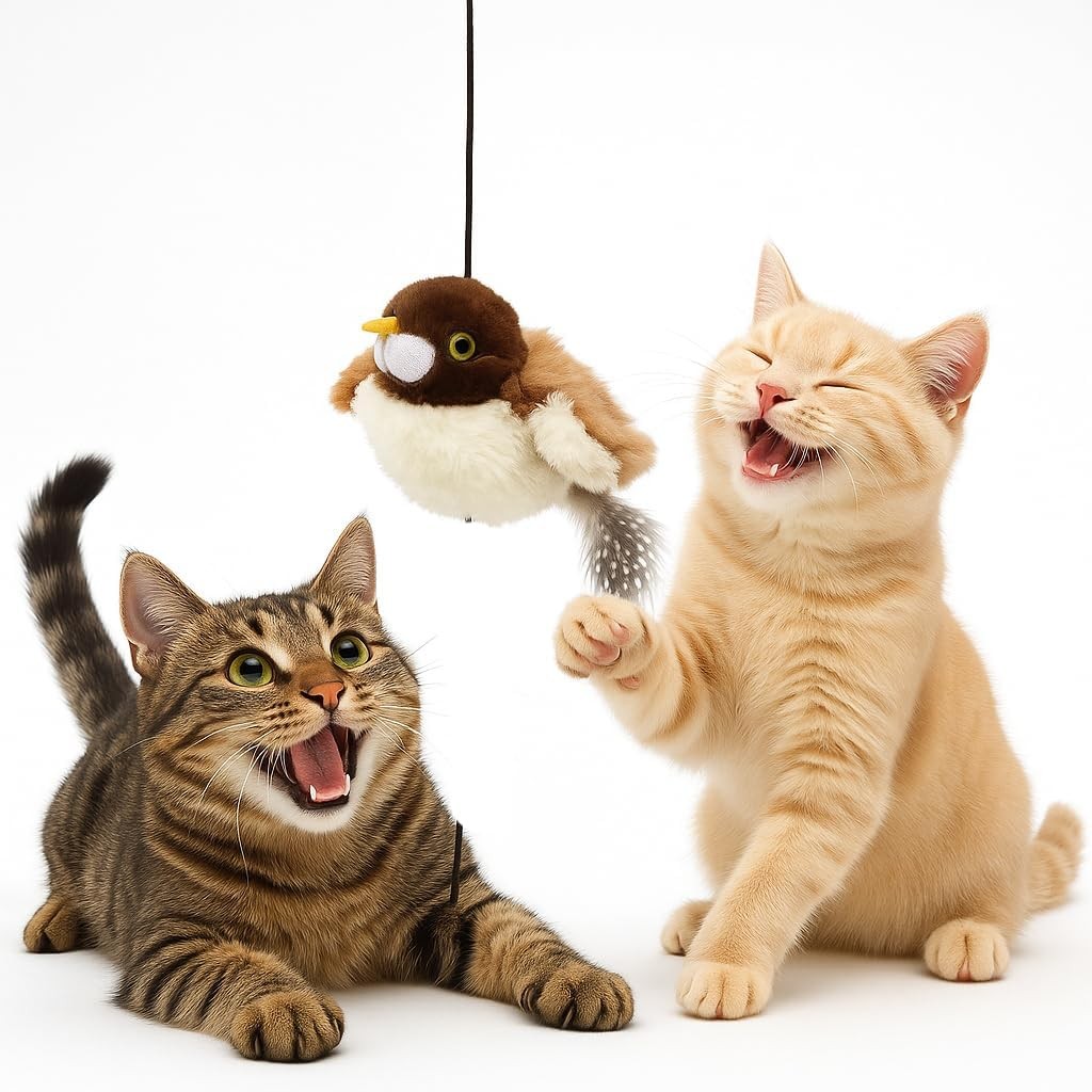 Cat Toy Touch Activated Flapping Wings